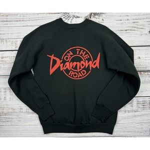 Vintage 1990s Neil Diamond On‎ the Road Crewneck Sweatshirt FOTL Sz Large Band